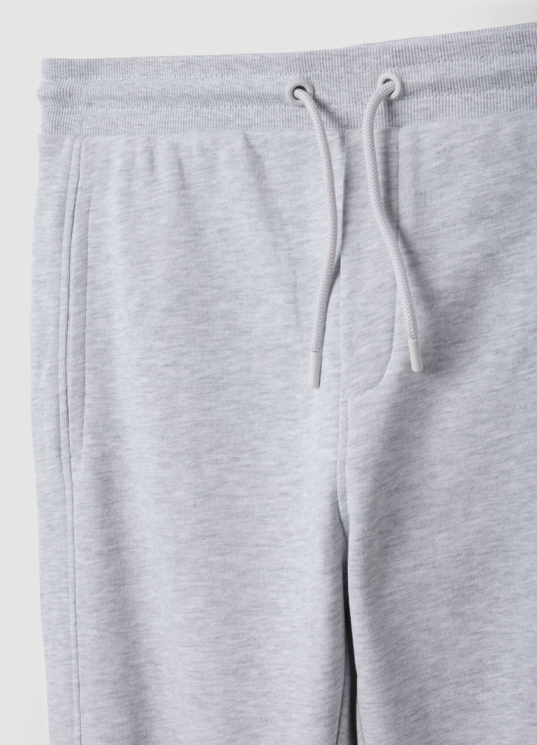 Grey organic cotton jogger trousers