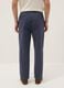 Blue pure cotton carrot-fit chinos_2