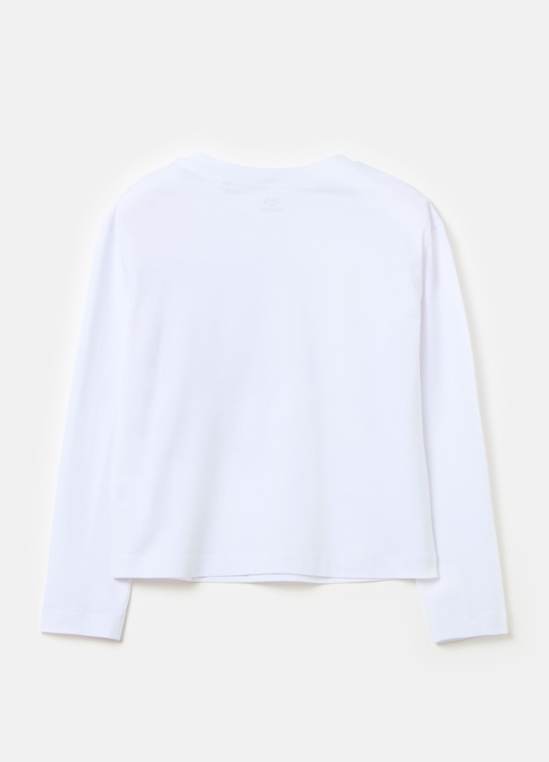 Long-sleeved T-shirt with lettering print