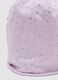 Purple stretch cotton hat with rhinestones for girls_2