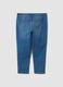 Blue denim slim-fit stretch cotton jeans_6