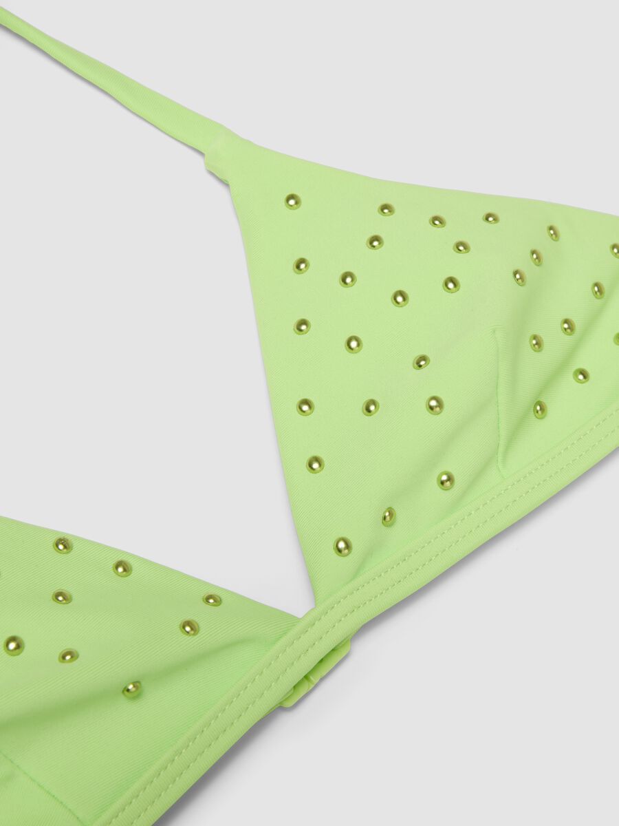 Green triangle bikini in stretch fabric_2