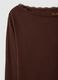 Brown pure cotton regular fit t-shirt_5