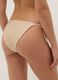 Beige Bikinihose aus Stretchmaterial mit Glitzertextur_2
