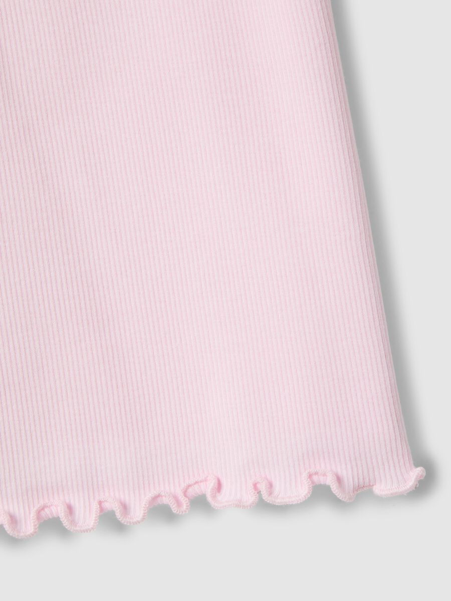 Girls' Pink Stretch Cotton T-Shirt Regular Fit_3