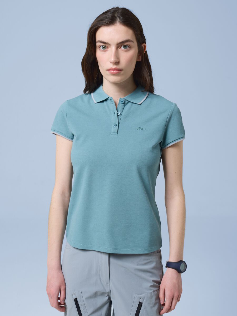 Gr&uuml;nes ALTAVIA SAILING Poloshirt aus Stretch-Baumwolle_0