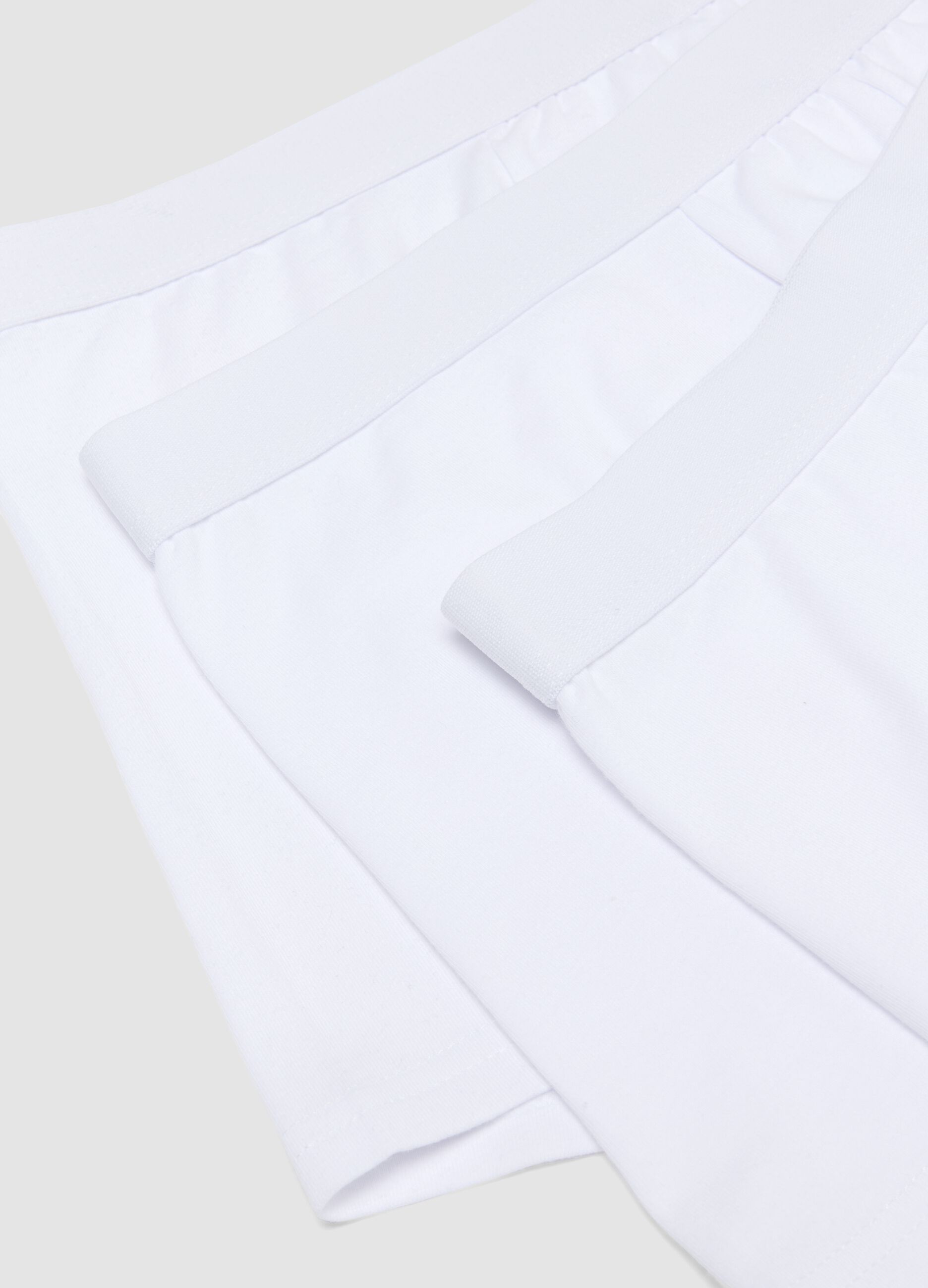 Tripack di boxer bianchi in cotone organico