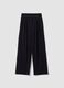 Blue stretch wide-leg trousers_4