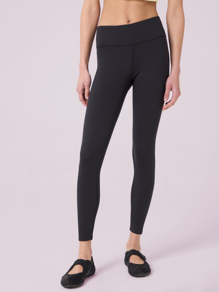 High-waisted technical fabric leggings ALTAVIA STUDIO_1