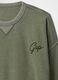 Green Gap fabric blend sweatshirt_5