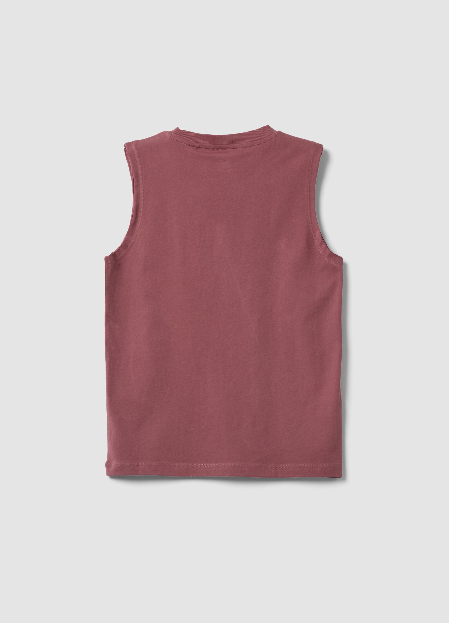 Rosa Tanktop aus Bio-Baumwolle