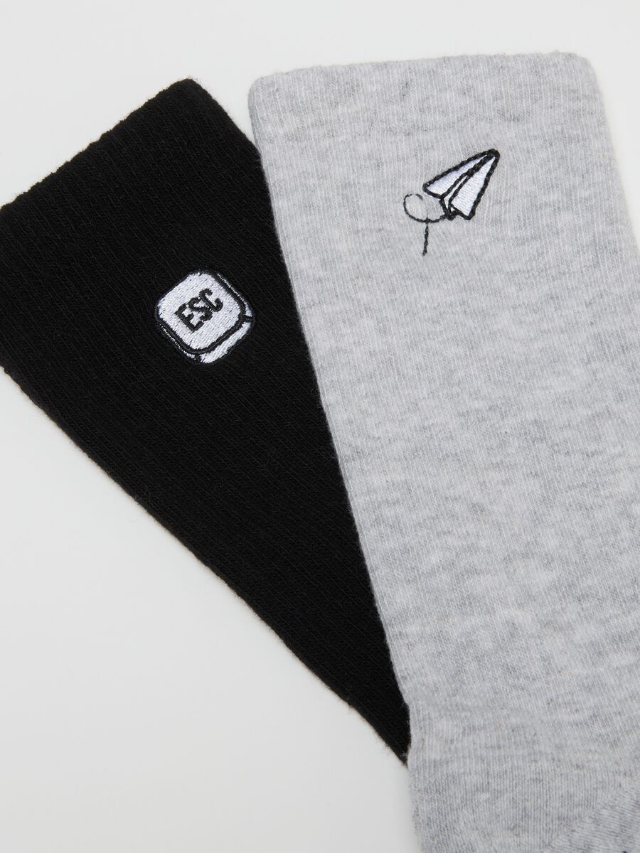 Multicolour Cotton Blend Sock Tripack_2