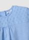 T-shirt in puro cotone azzurra da bimba regular fit con ricami_2