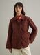 Brown pure cotton regular fit jacket with collar and buttons_2