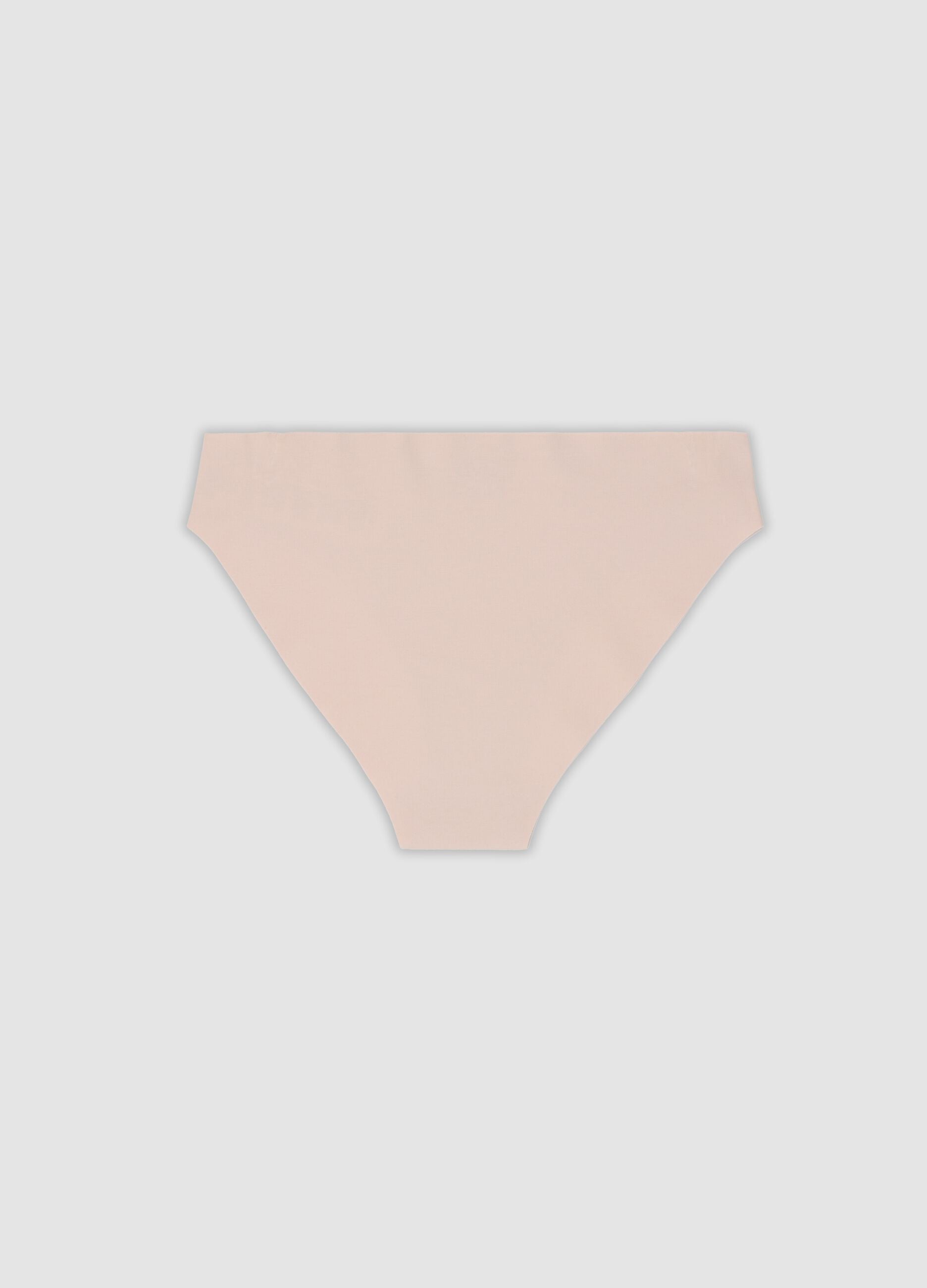Rosa Slips aus elastischer Bio-Baumwolle