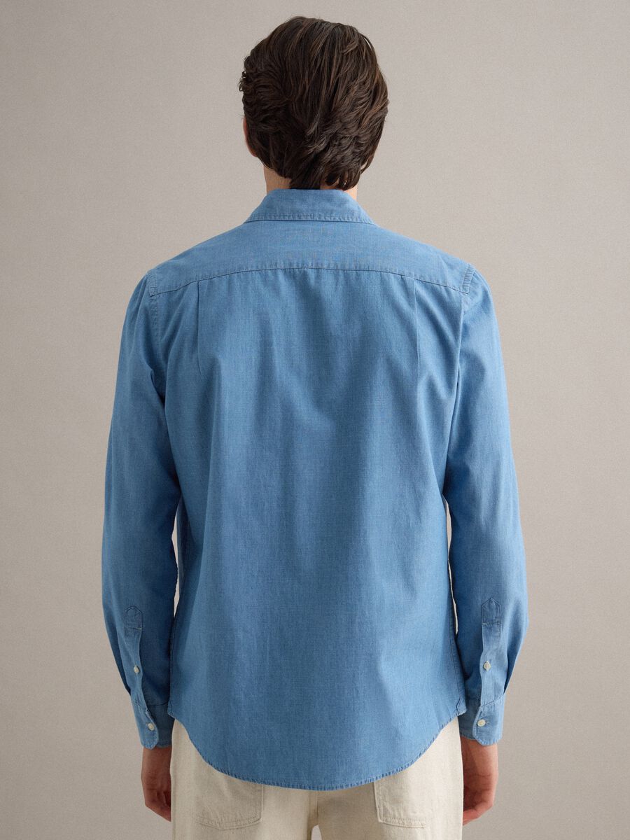 Light wash pure cotton shirt_3