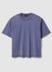Blue pure cotton boxy fit t-shirt_4