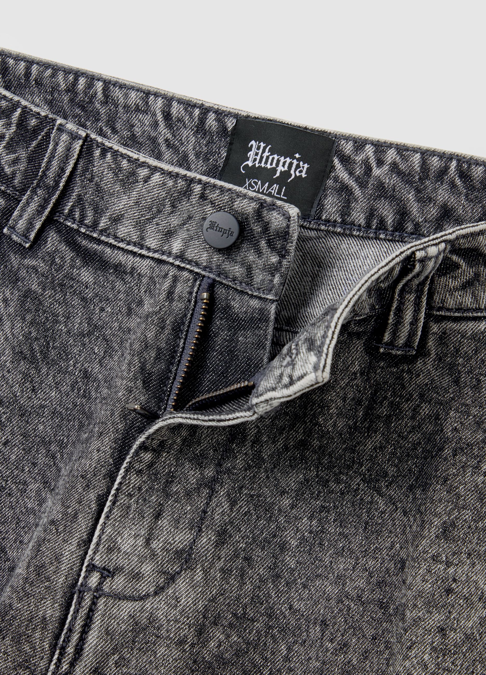 Vintage Grey Cargo Denim