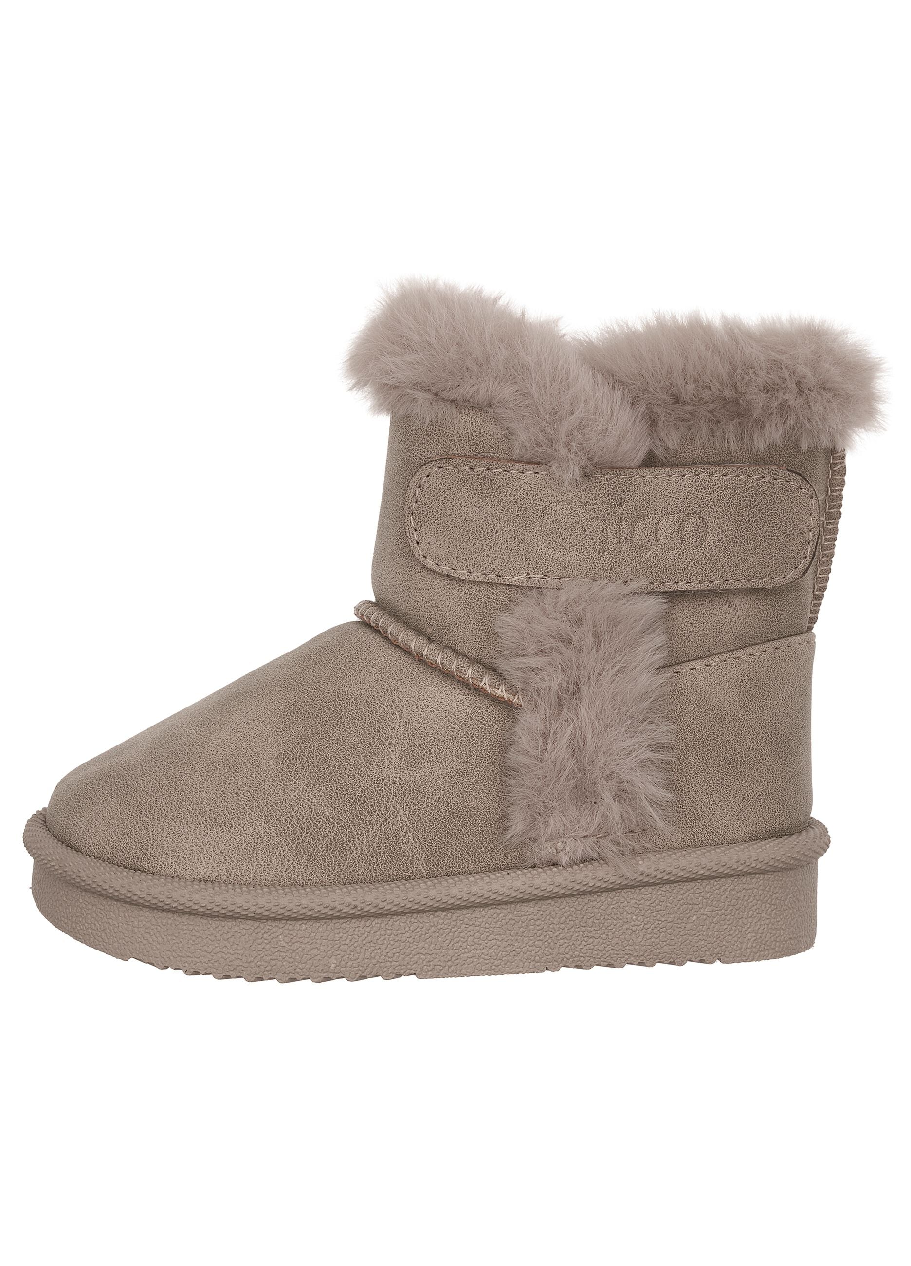 Chicco girls&rsquo; grey teddy-lined ankle boots