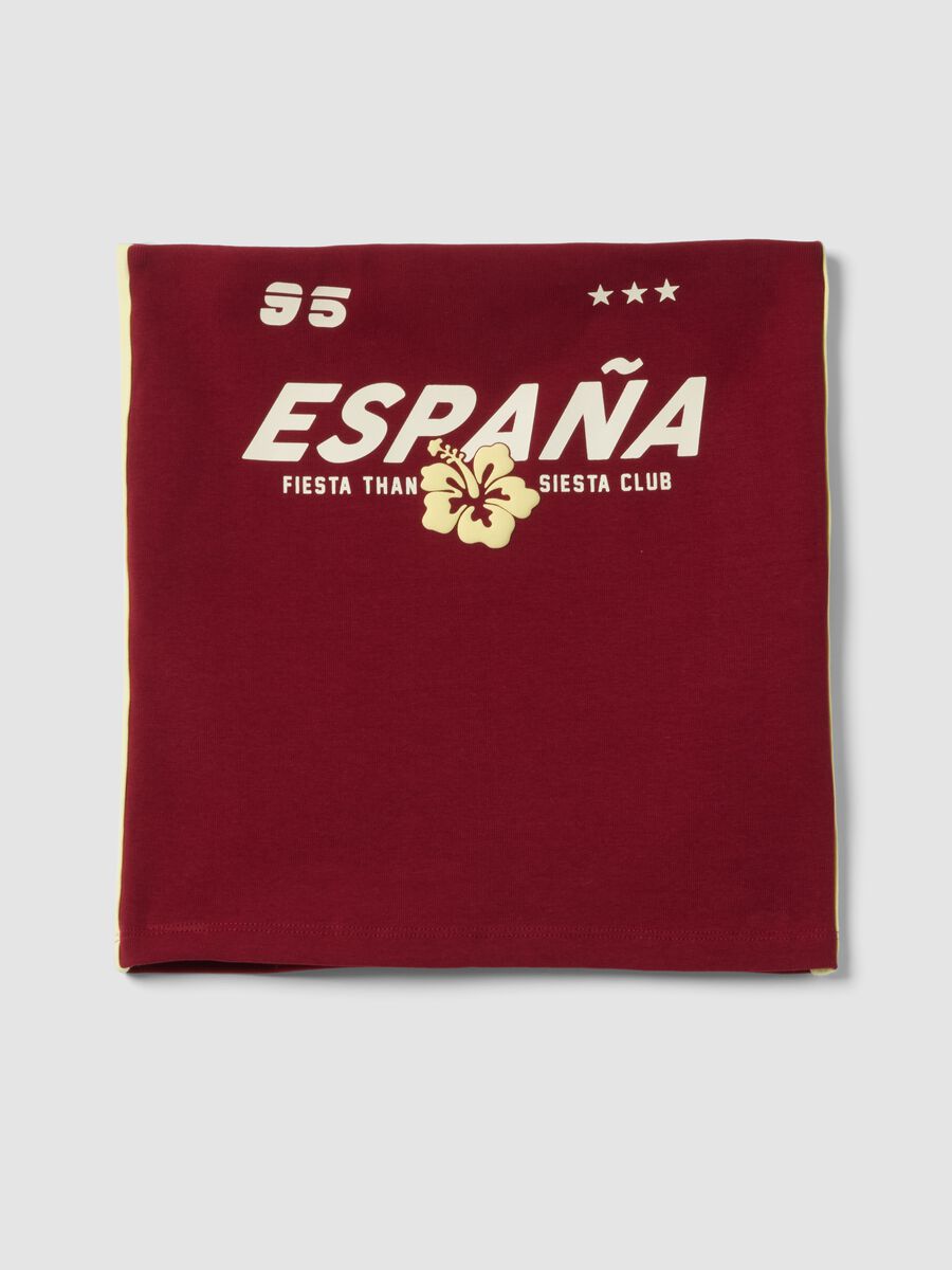 Red bandeau top in stretch cotton_4