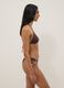 Brown stretch triangle bikini with stones_3