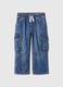 Baggy-fit cargo jeans with drawstring_0