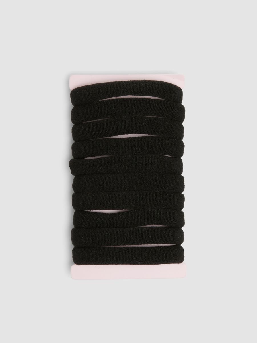 SINCERELY HAIR &Eacute;lastiques sans couture, lot de 10, noir_1