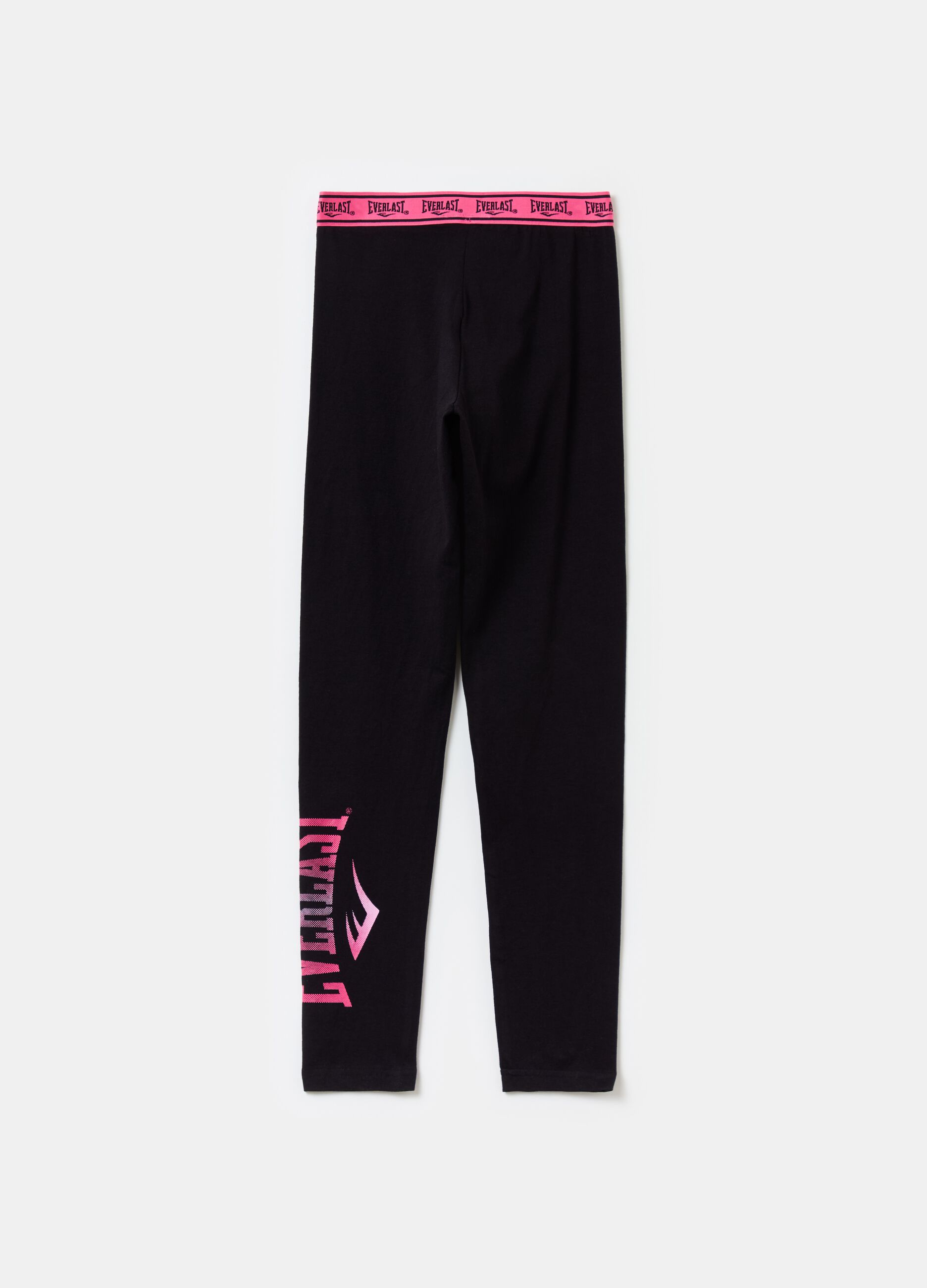 Leggings with crossover elastic and V cut