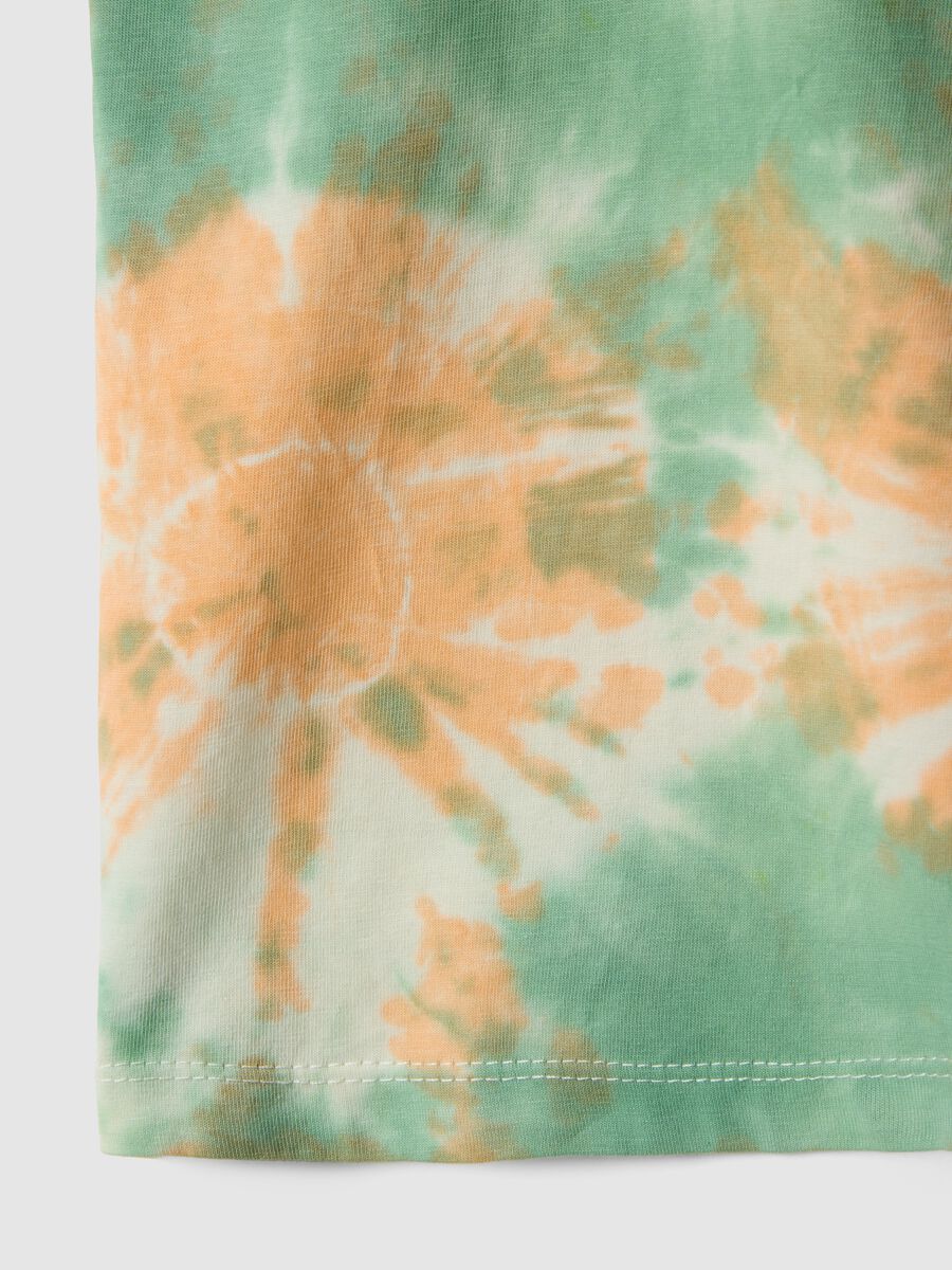 Multicolor T-Shirt aus reiner Baumwolle mit Tie-Dye f&uuml;r Kinder, Regular Fit_3