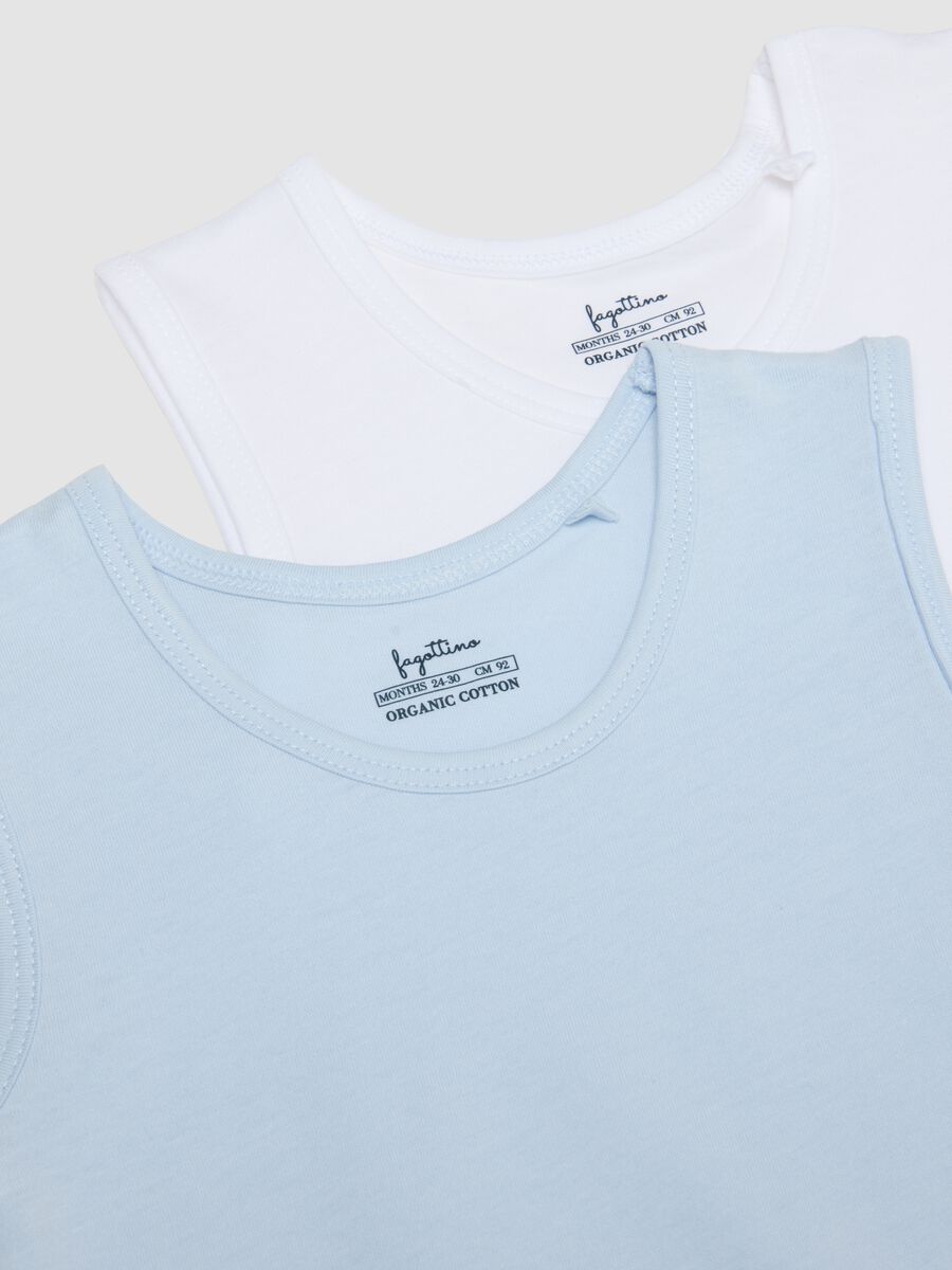 Pack of multicolour pure cotton vests for newborns - regular fit_3