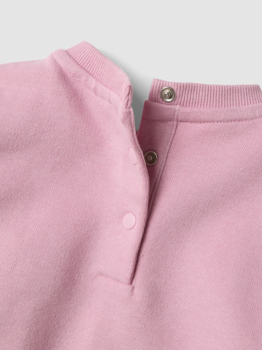 Conjunto de jogging rosa em puro algod&atilde;o com inscri&ccedil;&atilde;o "Love", corte oversized_3