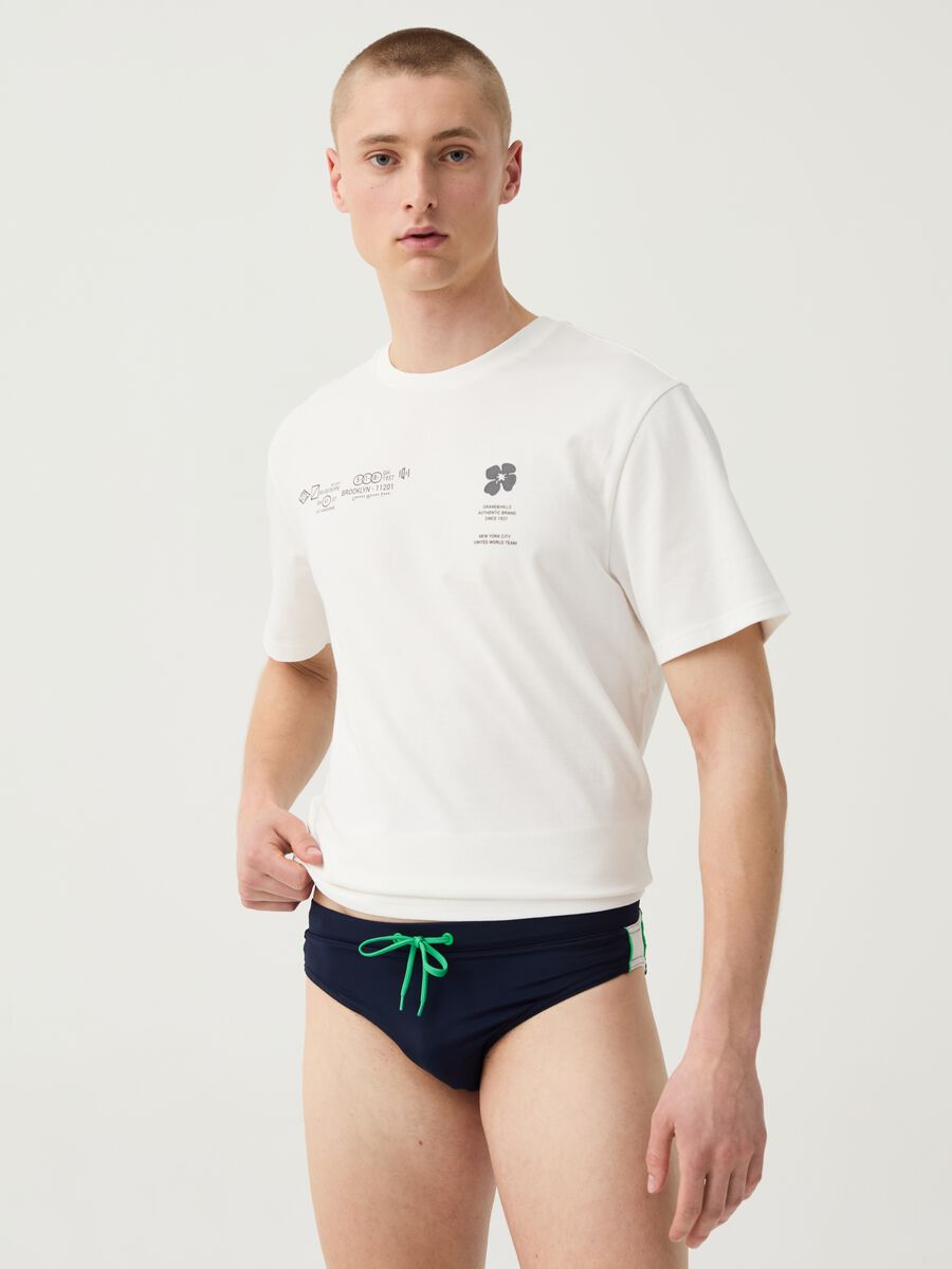 Swim briefs with side bands_0