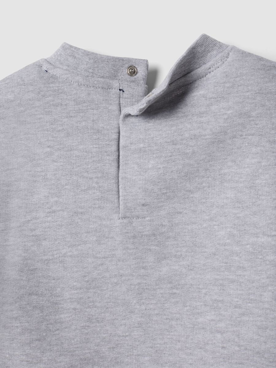 Completo jogging grigio in misto cotone con stampa Mickey Mouse_3