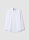 Camicia bianca in popeline di misto lyocell easy iron regular fit_0