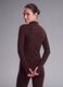 Brown fitted full-zip jacket in stretch fabric ALTAVIA STUDIO_2