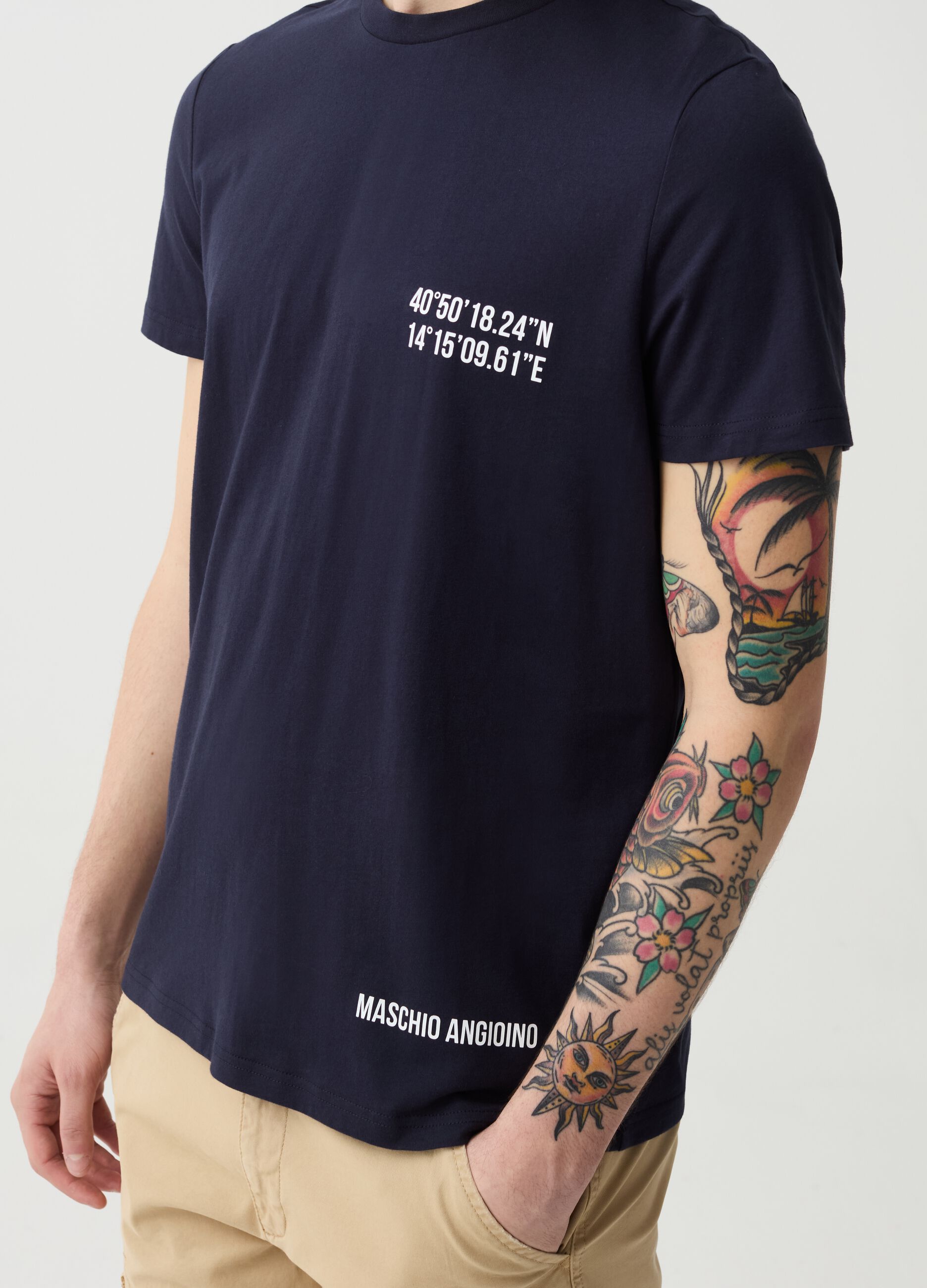 T-shirt with Napoli Maschio Angioino print