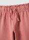 Set maglia pantalone in cotone elasticizzato rosa da bimba oversize fit_2
