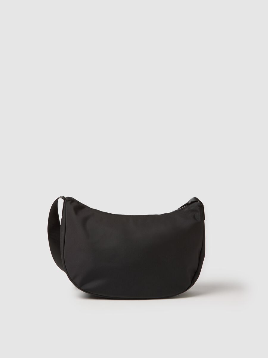 Black crossbody bag with adjustable strap_2