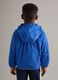 Blaue regul&auml;re Fit-Jacke aus Mischmaterial mit Kapuze f&uuml;r Kinder_1