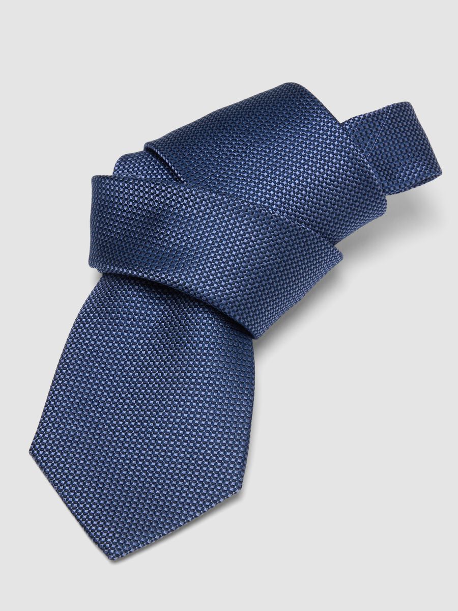 Multicolour Check Pure Silk Tie 8 cm Blade_2
