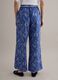 Blue pure cotton patterned trousers_2