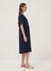 Blaues Midikleid aus elastischer Viskose, Regular Fit_1