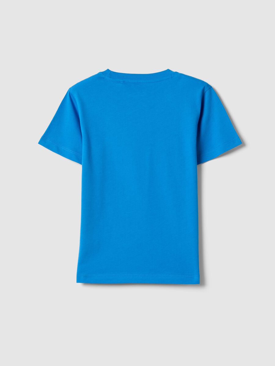 Sky blue pure cotton kids&rsquo; T-shirt, regular fit_1