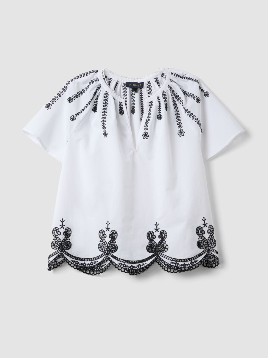 Camisa blanca de puro algod&oacute;n con bordados_4