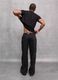 100% Linen Wide-Leg Trousers Black_5
