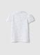 Girls' white cotton polo regular fit with floral pattern_1