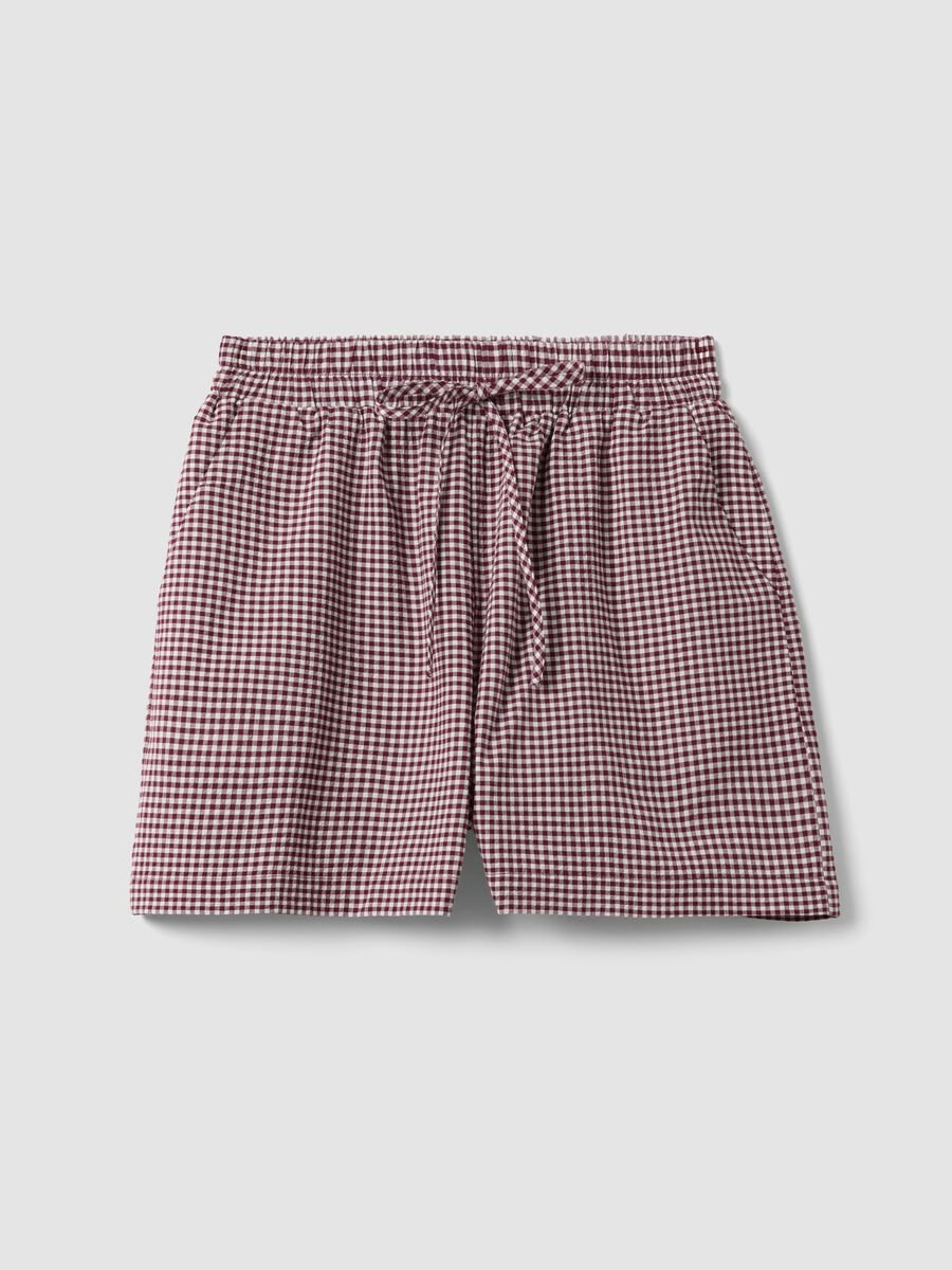 Purple stretch cotton shorts_4