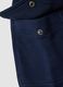 Pantaloni jogger blu in misto cotone con tasche cargo per bambino_3