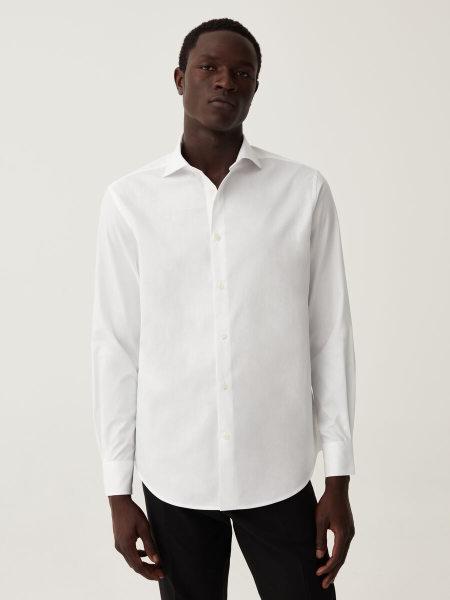 Cotton shirt with regular fit_0