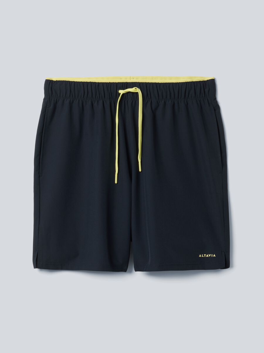Black ALTAVIA COURT stretch-fabric sports shorts_4